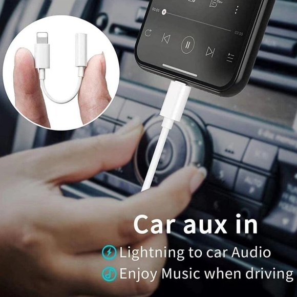 For iPhone Headphone Jack Adapter 3.5mm Audio Aux Cable Earphone Cord Co… - Picture 3 of 8